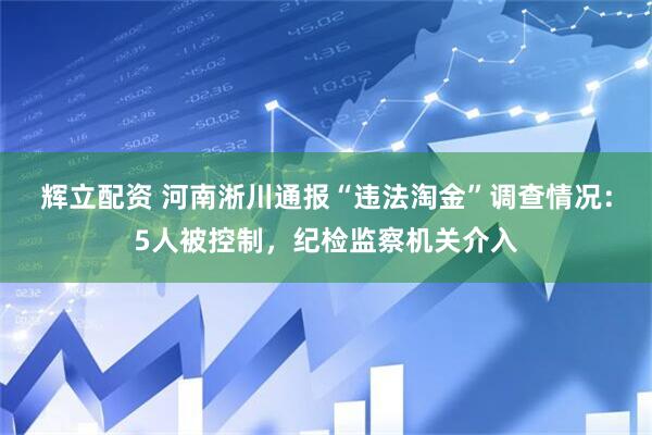 辉立配资 河南淅川通报“违法淘金”调查情况：5人被控制，纪检监察机关介入