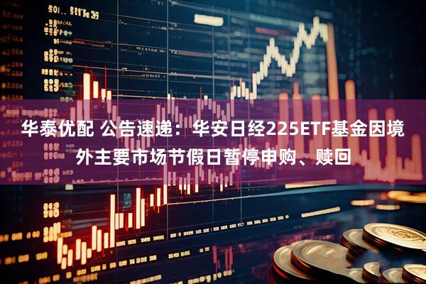 华泰优配 公告速递：华安日经225ETF基金因境外主要市场节假日暂停申购、赎回